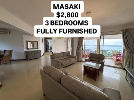 Nyumba (Furnished) ya vyumba vitatu inapangishwa Masaki, Dar Es Salaam