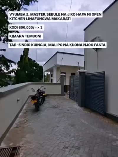 Nyumba/Apartment ya vyumba viwili inapangishwa Kimara, Dar Es Salaam