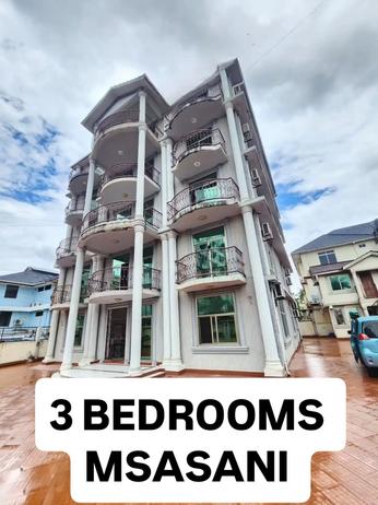 Nyumba ya vyumba vitatu inapangishwa Msasani, Dar Es Salaam