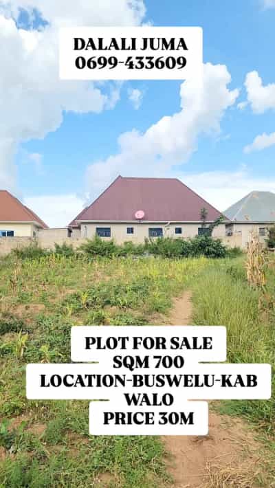 Residential Plot for Sale in Buswelu - Kabwalo, Mwanza (700 sqm)