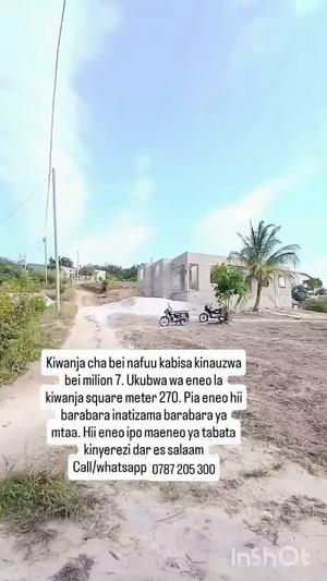 Kiwanja kinauzwa Tabata Kinyerezi Mwanzo Mgumu, Dar Es Salaam (270 sqm) Kiwanja kinauzwa Tabata Kinyerezi Mwanzo Mgumu, Dar Es Salaam (270 sqm)