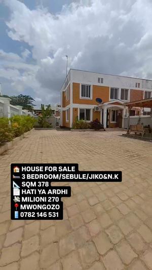 Nyumba ya vyumba vitatu inauzwa Kigamboni Mwongozo, Dar Es Salaam (378 sqm)