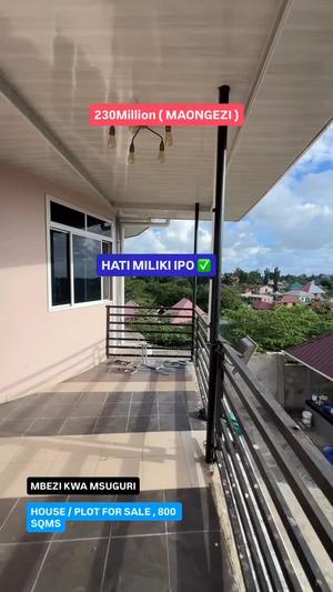 Kiwanja kinauzwa Mbezi Kwa Msuguri, Dar Es Salaam sqm 800
