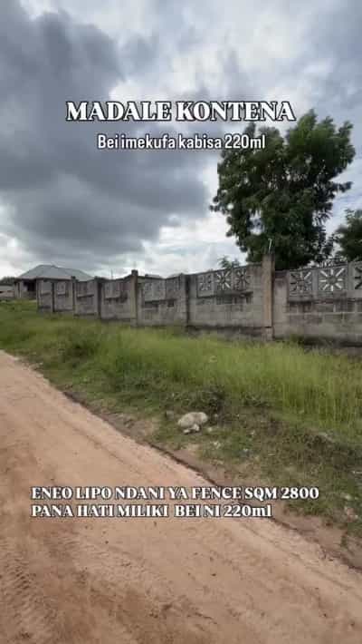 Kiwanja kinauzwa Madale Kontena, Dar Es Salaam (2800 sqm)