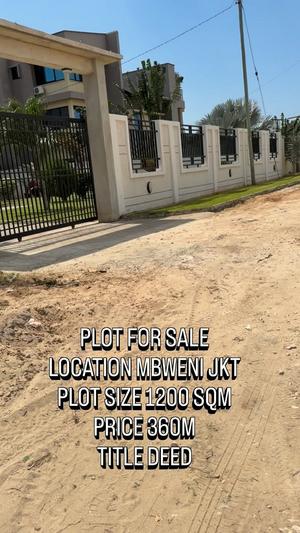 Residential Plot for Sale in Mbweni JKT, Dar Es Salaam (1200 sqm) Residential Plot for Sale in Mbweni JKT, Dar Es Salaam (1200 sqm)