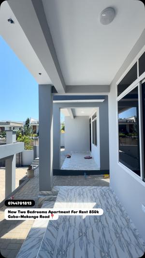 Nyumba/Apartment ya vyumba viwili inapangishwa Goba, Dar Es Salaam
