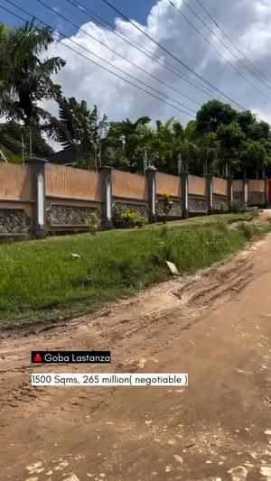Kiwanja kinauzwa Goba Lastanza, Dar Es Salaam sqm 1500