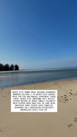 Beach Plot for Sale in Kigamboni Mongozo, Dar Es Salaam (1 acre)