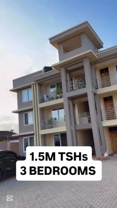 Apartment ya vyumba vitatu inapangishwa Mbezi beach rainbow, Dar Es Salaam