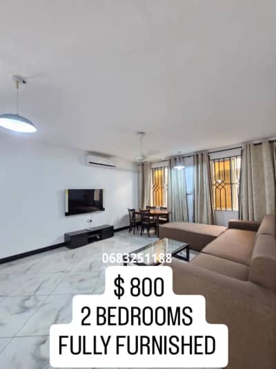 3 Bedrooms Furnished House/Apartment for Rent in Mikocheni, Dar Es Salaam