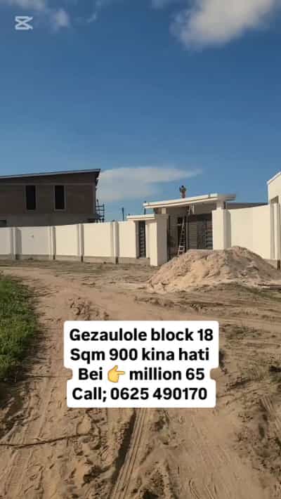 Kiwanja kinauzwa Gezaulole, Dar Es Salaam (900 sqm)