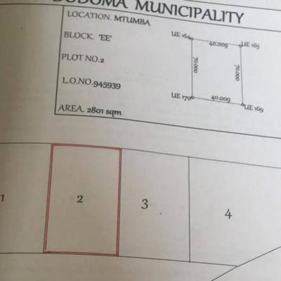 Kiwanja kinauzwa Mtumba, Dodoma (2801 sqm)