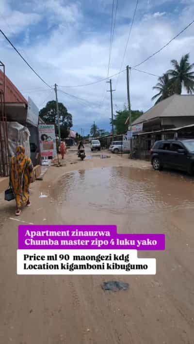 Apartment ya vyumba vinne inauzwa Kibugumo, Dar Es Salaam (500 sqm)