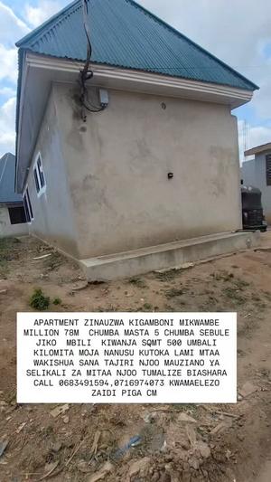 Apartment ya vyumba vinne inauzwa Kigamboni Mikwambe, Dar Es Salaam (500 sqm) Apartment ya vyumba vinne inauzwa Kigamboni Mikwambe, Dar Es Salaam (500 sqm)