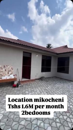 Nyumba ya vyumba viwili inapangishwa Mikocheni, Dar Es Salaam