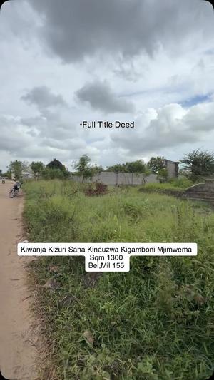 Kiwanja kinauzwa Mjimwema, Kigamboni, Dar Es Salaam (1350 sqm)
