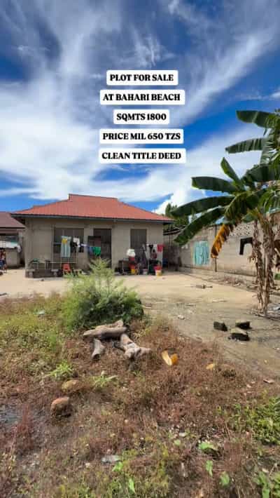 Residential Plot for Sale in Bahari Beach, Dar Es Salaam (1800 sqm)