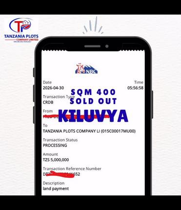 Viwanja vinauzwa Kiluvya, Pwani (500 sqm)