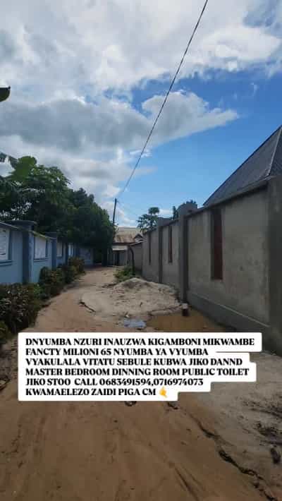 Nyumba ya vyumba vitatu inauzwa Kigamboni Mikwambe, Dar Es Salaam (400 sqm)