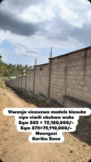 Kiwanja kinauzwa Madale Kisauke, Dar Es Salaam (803 sqm) Kiwanja kinauzwa Madale Kisauke, Dar Es Salaam (803 sqm)