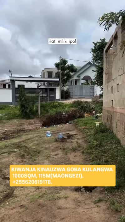 Plot for sale in Goba Kulangwa, Dar Es Salaam sqm 1000 Plot for sale in Goba Kulangwa, Dar Es Salaam sqm 1000