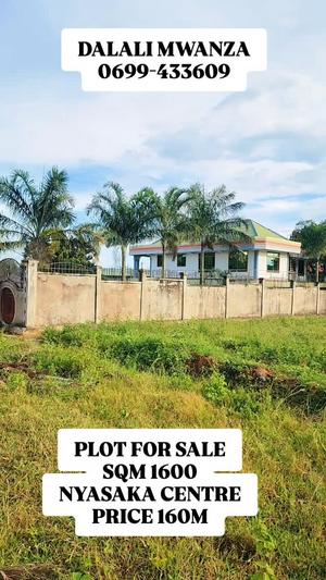 Kiwanja kinauzwa Nyasaka Centre, Mwanza sqm 1600