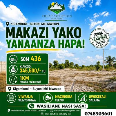 Viwanja vinauzwa Buyuni Mti Mweupe, Dar Es Salaam