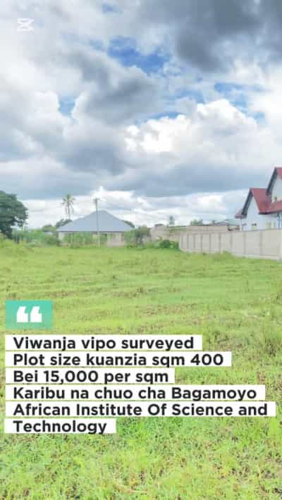 Residential Plot for Sale in Bagamoyo Kimara Ng'ombe, Pwani (400 sqm)