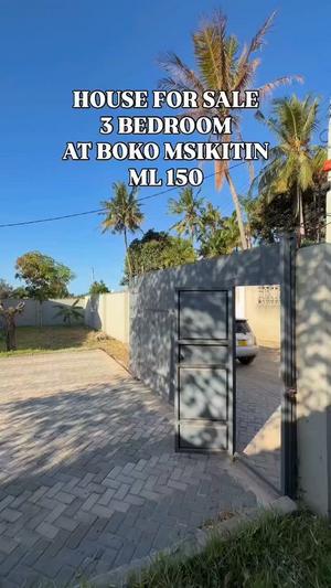 Nyumba ya vyumba vitatu inauzwa Boko Msikitin, Dar Es Salaam