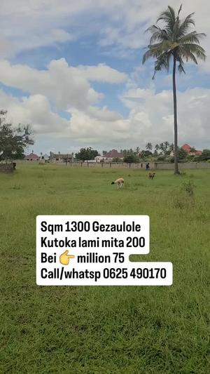 Kiwanja kinauzwa Kigamboni Gezaulole, Dar Es Salaam sqm 1300