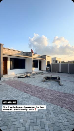 Apartment ya vyumba viwili inapangishwa Goba – Makongo Road, Dar Es Salaam Apartment ya vyumba viwili inapangishwa Goba – Makongo Road, Dar Es Salaam