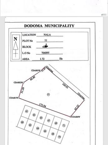 Residential Plot for Sale in Nala Dodoma (17200 sqm) Residential Plot for Sale in Nala Dodoma (17200 sqm)