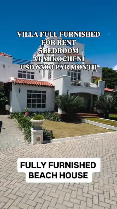 5 Bedrooms Furnished Villa for Rent in Mikocheni Beach, Dar Es Salaam