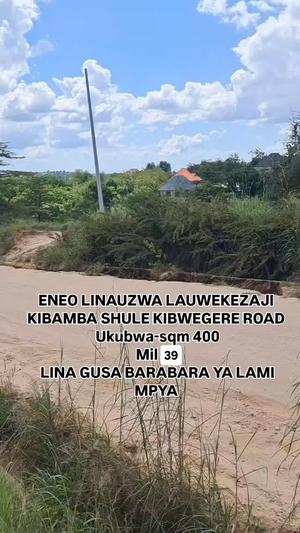 Kiwanja kinauzwa Kibamba Shule, Dar Es Salaam sqm 400 Kiwanja kinauzwa Kibamba Shule, Dar Es Salaam sqm 400