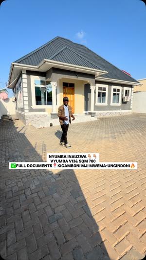 Nyumba ya vyumba vitatu inauzwa Kigamboni Mji Mwema, Dar Es Salaam (780 sqm)