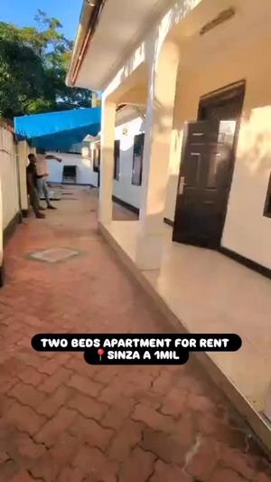 Apartment ya vyumba viwili inapangishwa Sinza, Dar Es Salaam