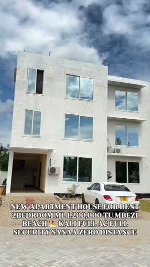Apartment ya vyumba viwili inapangishwa Mbezi Beach, Dar Es Salaam