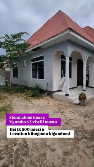 3 Bedrooms House for Rent in Kibugumo, Kigamboni, Dar Es Salaam
