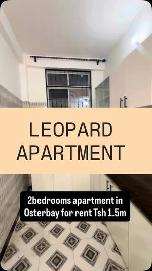 Nyumba/Apartment ya vyumba viwili inapangishwa Oysterbay, Dar Es Salaam