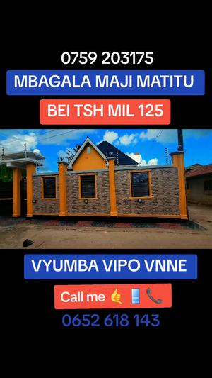 House for Sale in Maji Matitu, Dovya, Chamazi, Temeke, Dar Es Salaam