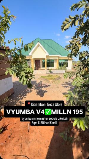 Nyumba ya vyumba vinne inauzwa Kigamboni, Dar Es Salaam (1150 sqm) Nyumba ya vyumba vinne inauzwa Kigamboni, Dar Es Salaam (1150 sqm)