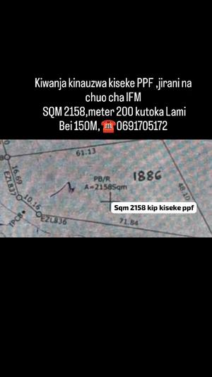 Kiwanja kinauzwa Kiseke Ppf, Mwanza sqm 2158 Kiwanja kinauzwa Kiseke Ppf, Mwanza sqm 2158