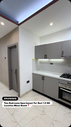 Apartment ya vyumba viwili inapangishwa Mbezi Beach, Dar Es Salaam