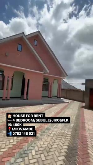 Nyumba ya vyumba vinne inapangishwa Mikwambe, Dar Es Salaam