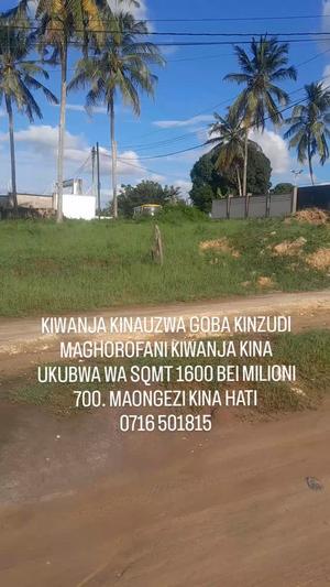 Plot for sale in Goba Kinzudi, Dar Es Salaam sqm 1600