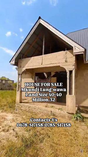 Nyumba ya vyumba vitatu inauzwa Mkundi, Morogoro (1600 sqm) Nyumba ya vyumba vitatu inauzwa Mkundi, Morogoro (1600 sqm)