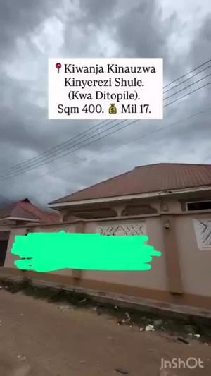 Residential Plot for Sale in Tabata Kinyerezi Kwa Ditopile, Dar Es Salaam (400 sqm)