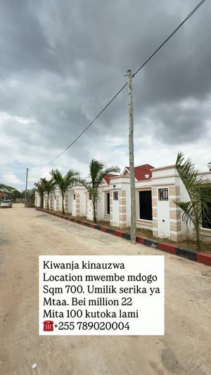 Kiwanja kinauzwa Kigamboni Mwembemdogodogo, Dar Es Salaam (700 sqm)
