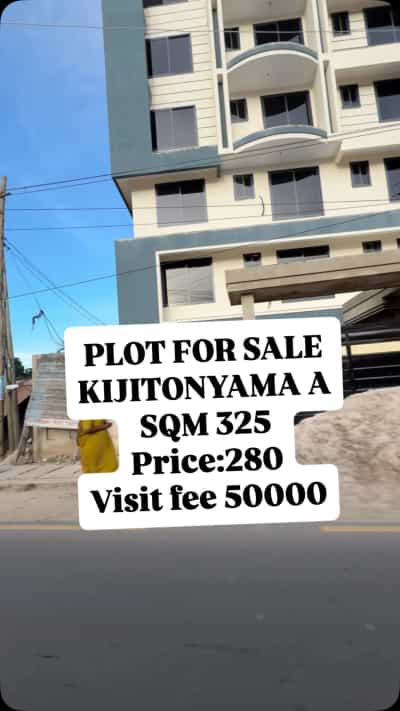 Residential Plot for Sale in Kijitonyama Alimaua A, Dar Es Salaam (325 sqm)