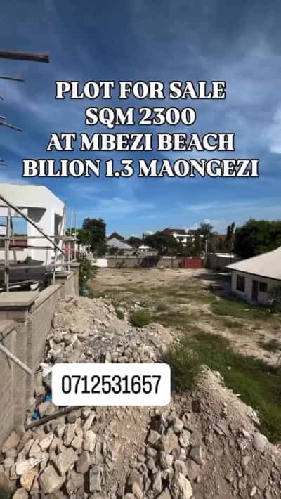 Kiwanja kinauzwa MBEZI BEACH UPANDE WA CHIN, Dar Es Salaam (2300 sqm)
